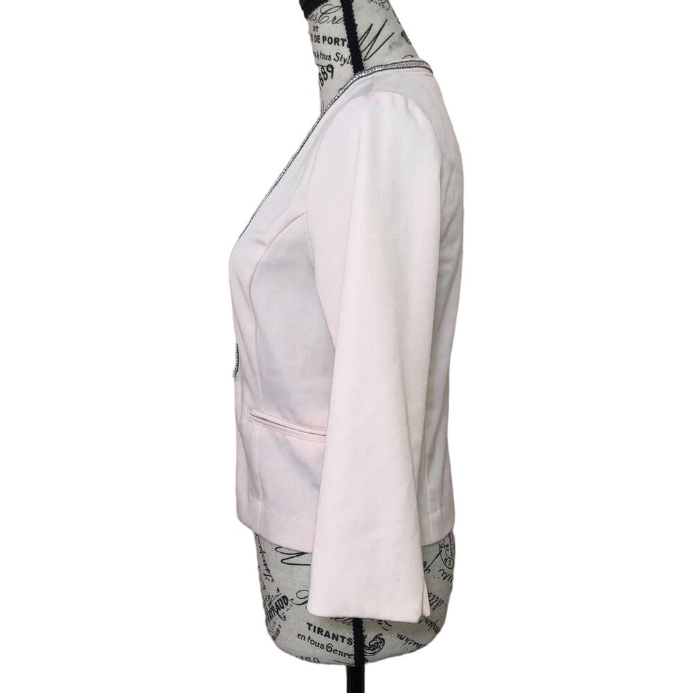 Maurices SMALL Bead Detail Front Hook Closure Short Blazer - Picture 2 of 11